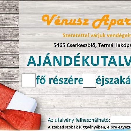 Venusz Apartman Cserkeszőlő Eksteriør billede